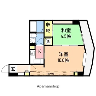 新潟ダイカンプラザ遊学館【4階】の間取り