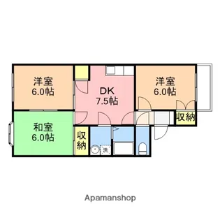サンフェスタ青山【102号室】の間取り
