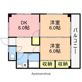 ハイタウンコスモス【1階】の間取り