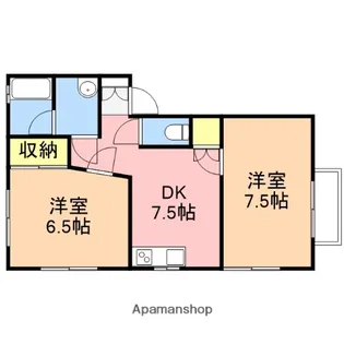 コートバニヤン【A201号室】の間取り