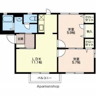 ピリカ B【1階】の間取り