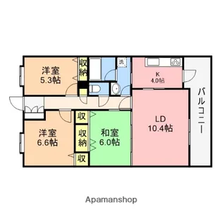 オーパスラフィーネ【1階】の間取り