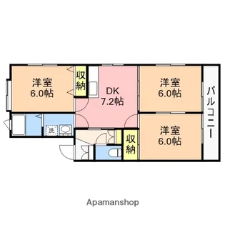レジデンスK A棟【101号室】の間取り