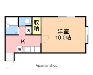 1Kの間取り画像