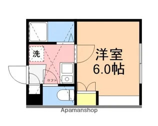 アップルフレンド有明【203号室】の間取り