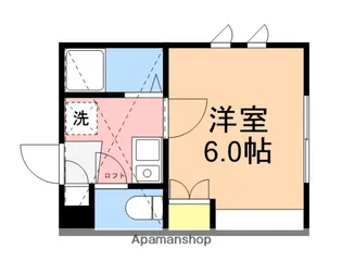 アップルフレンド有明【201号室】の間取り