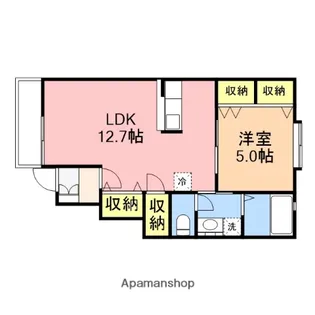 LA・LUNA C棟【1階】の間取り