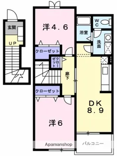 シースカイ【B202号室】の間取り