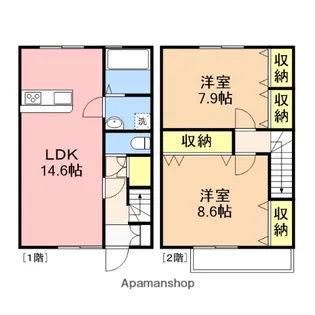 メゾン・フルール【A-3号室】の間取り