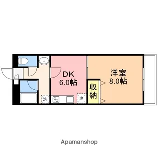 シャレー小新南【D202号室】の間取り