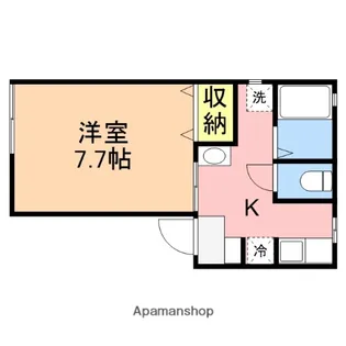 ヴィラサンタモニカB【101号室】の間取り