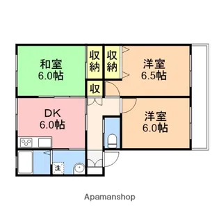 グランシャリオB棟【101号室】の間取り