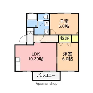 じゅりあん青山B棟【101号室】の間取り
