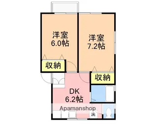 ファミール蔵【A101号室】の間取り