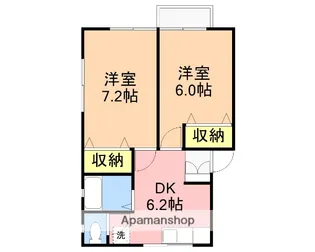 ファミール蔵【B105号室】の間取り