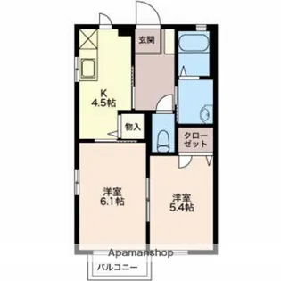 パークサイド蓮【2階】の間取り