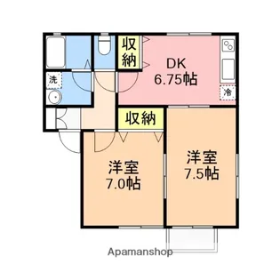 パルティール・カト【2階】の間取り