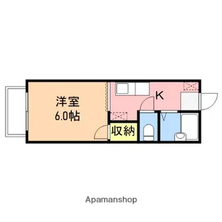 1Kの間取り画像