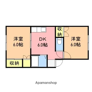 リベラル坂井【1階】の間取り