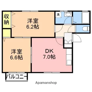 ハイムファンタジア【A101号室】の間取り