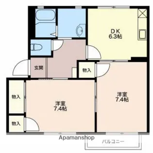 グリーンベールMAEDA【1階】の間取り