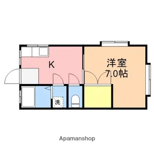 ハイツ江北【106号室】の間取り