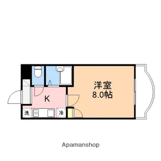 LILY−BE関屋恵町B【201号室】の間取り