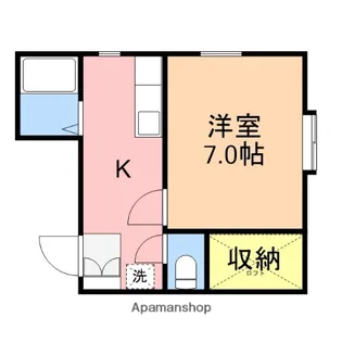 コーポあすなろ【Ⅰ203号室】の間取り
