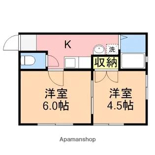 ワインシェル寺尾【103号室】の間取り
