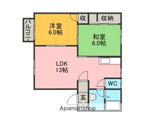 アトラス小針【2階】の間取り