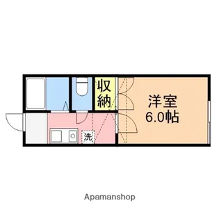 ピュアリバーサイド小針【2階】の間取り