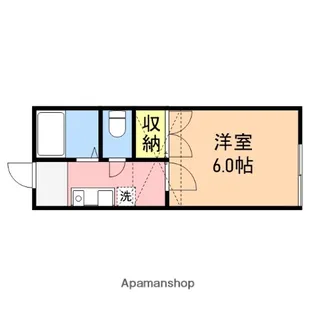 ピュアリバーサイド小針【206号室】の間取り