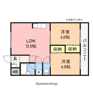 コーポ上山【3階】の間取り