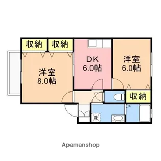フラリッシュコア【2階】の間取り