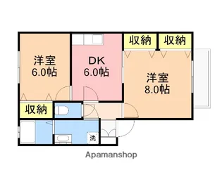 フラリッシュコア【2階】の間取り