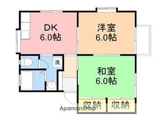 グリーンハイム小針C棟【101号室】の間取り