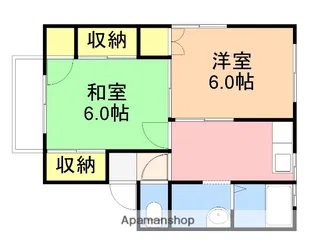 ハイツ平野【2階】の間取り