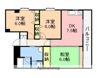 第2スカイマンション青嵐【3階】の間取り