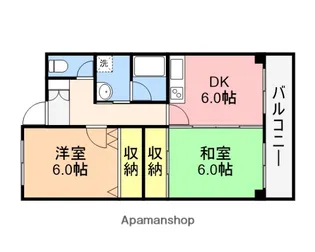 第2スカイマンション青嵐【202号室】の間取り