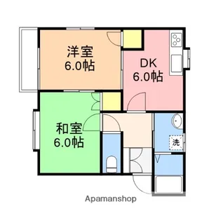 サンライズタウン【C-1号室】の間取り