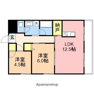 リバティープラザ青山【505号室】の間取り