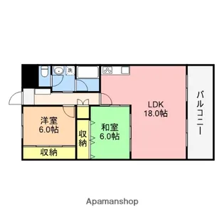 リバティープラザ青山【302号室】の間取り