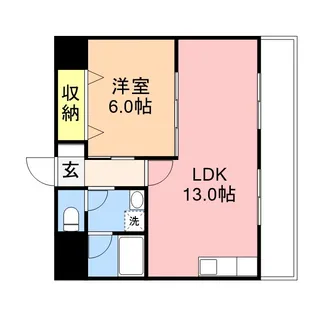 リバティープラザ青山【208号室】の間取り