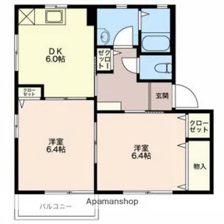 ウィズリーガーデンF【1階】の間取り