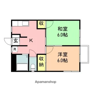 グリーンハウスⅡ【101号室】の間取り