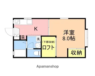 アコーダンス松田A【1-7号室】の間取り
