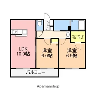シャーメゾン巻【2階】の間取り