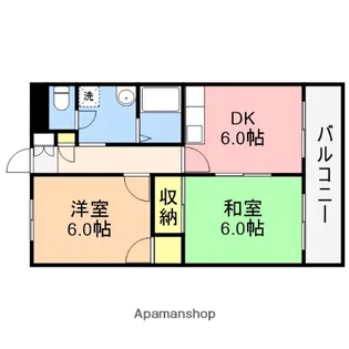 ラ・カーサゆりのき【2階】の間取り