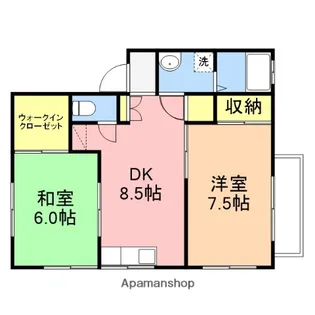 サンハイツシライ【2階】の間取り