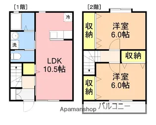 カステーロ【1階】の間取り